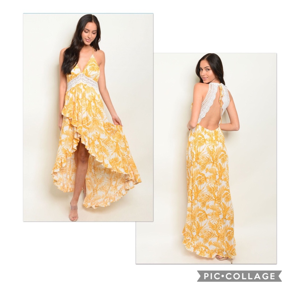 SALE! Open Back High/Low Dress!